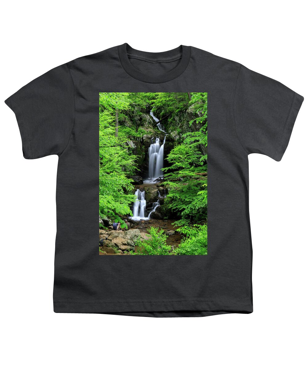 Upper Doyles River Falls Youth T-Shirt featuring the photograph Upper Doyles River Falls by Chris Berrier