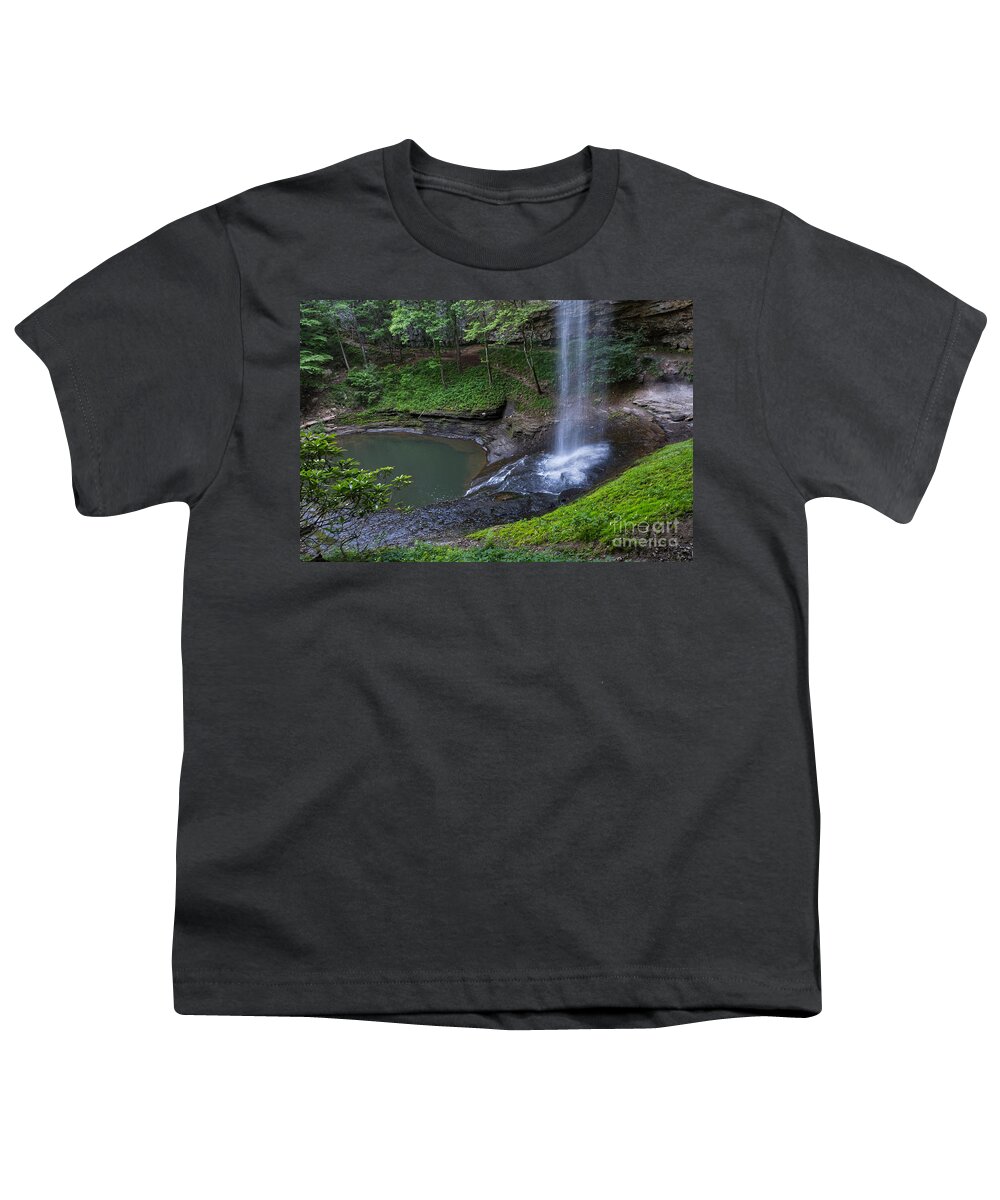 Piney Falls Youth T-Shirt featuring the photograph Upper Piney Falls 15 by Phil Perkins