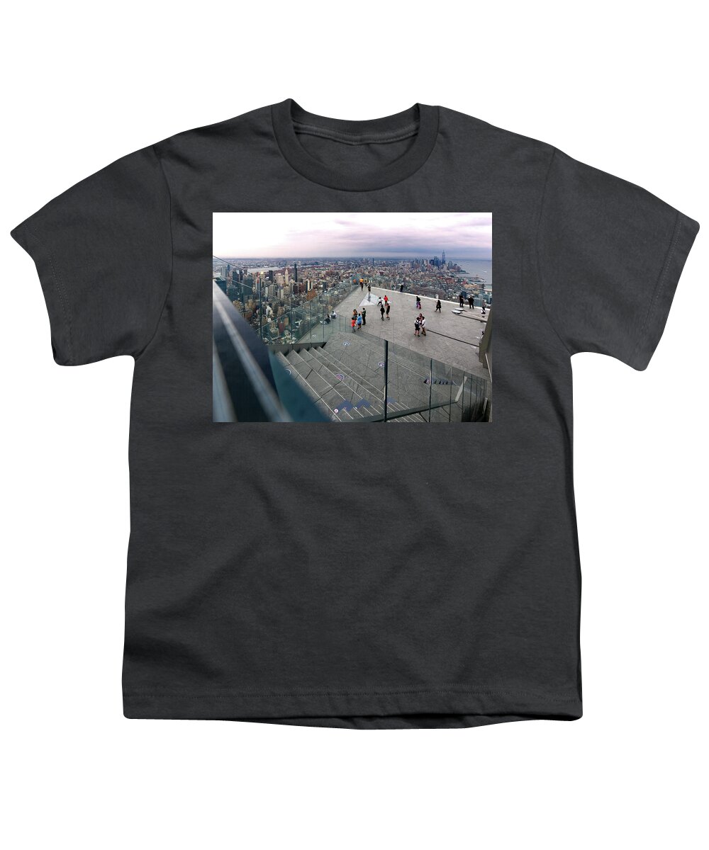 Hudson Yards Youth T-Shirt featuring the photograph View from Edge by S Paul Sahm