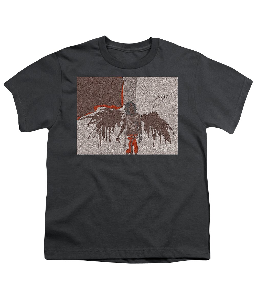 Digital Youth T-Shirt featuring the painting Walking Guardian by Alexandra Vusir