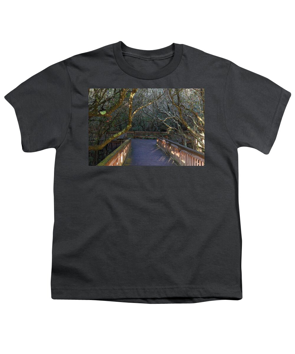 Jekyll Island Youth T-Shirt featuring the photograph Walking The Tangle by Ed Williams