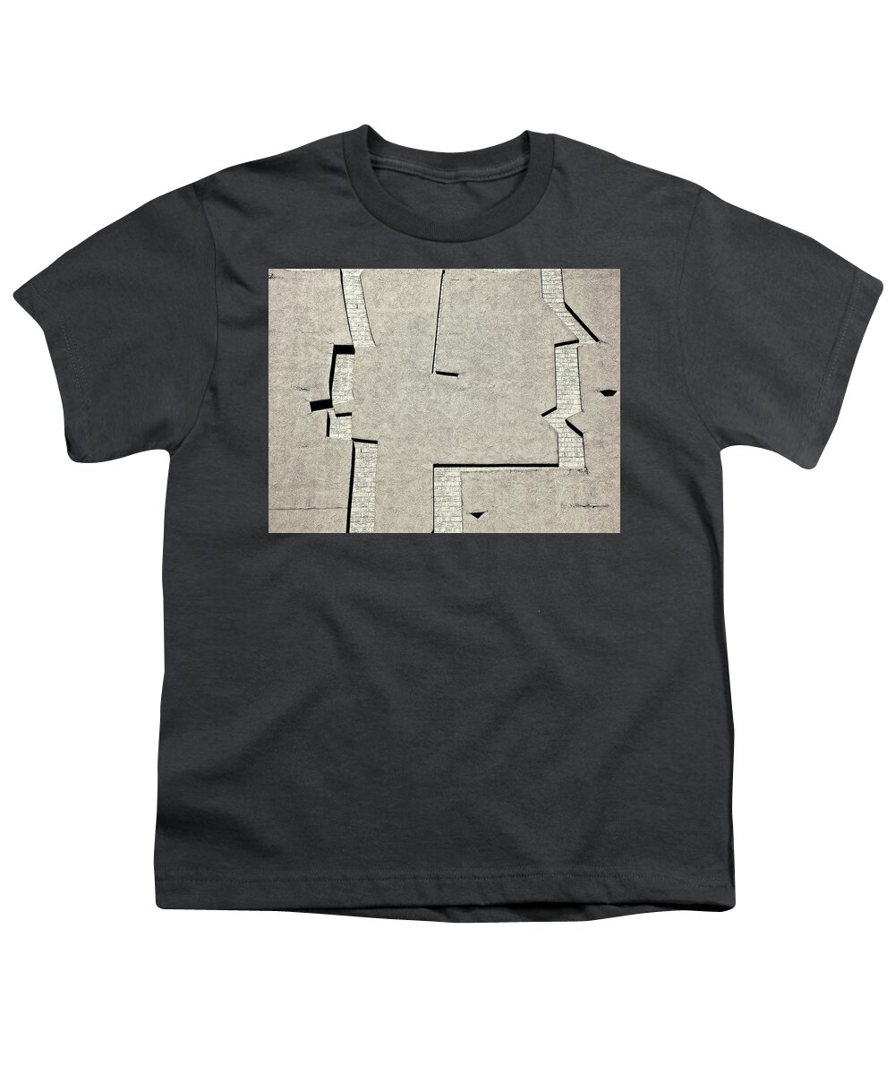 Capitol Youth T-Shirt featuring the photograph Wall Cladding, Madison, WIsconsin by Steven Ralser