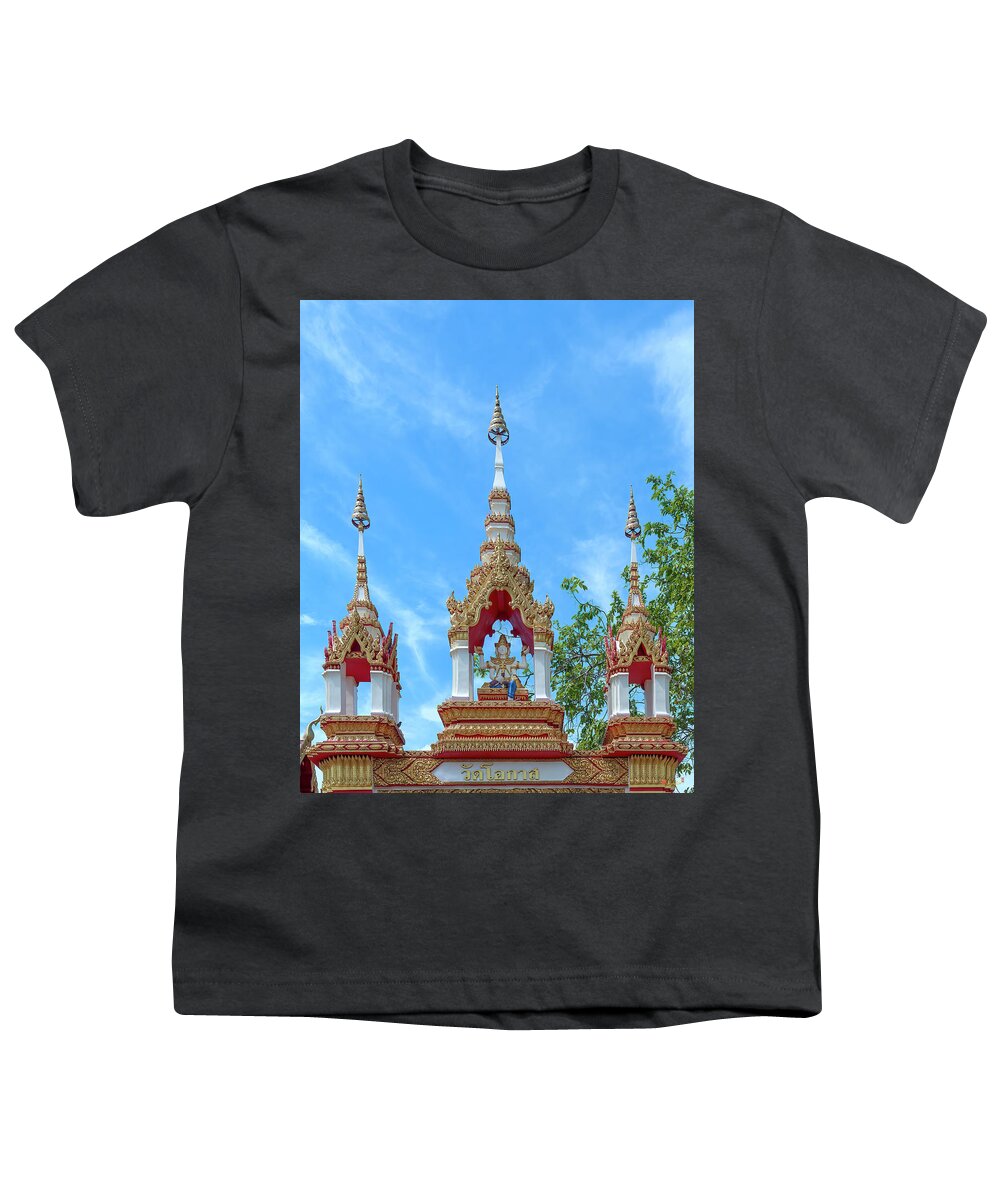 Scenic Youth T-Shirt featuring the photograph Wat Okat Temple Gate DTHNP0267 by Gerry Gantt
