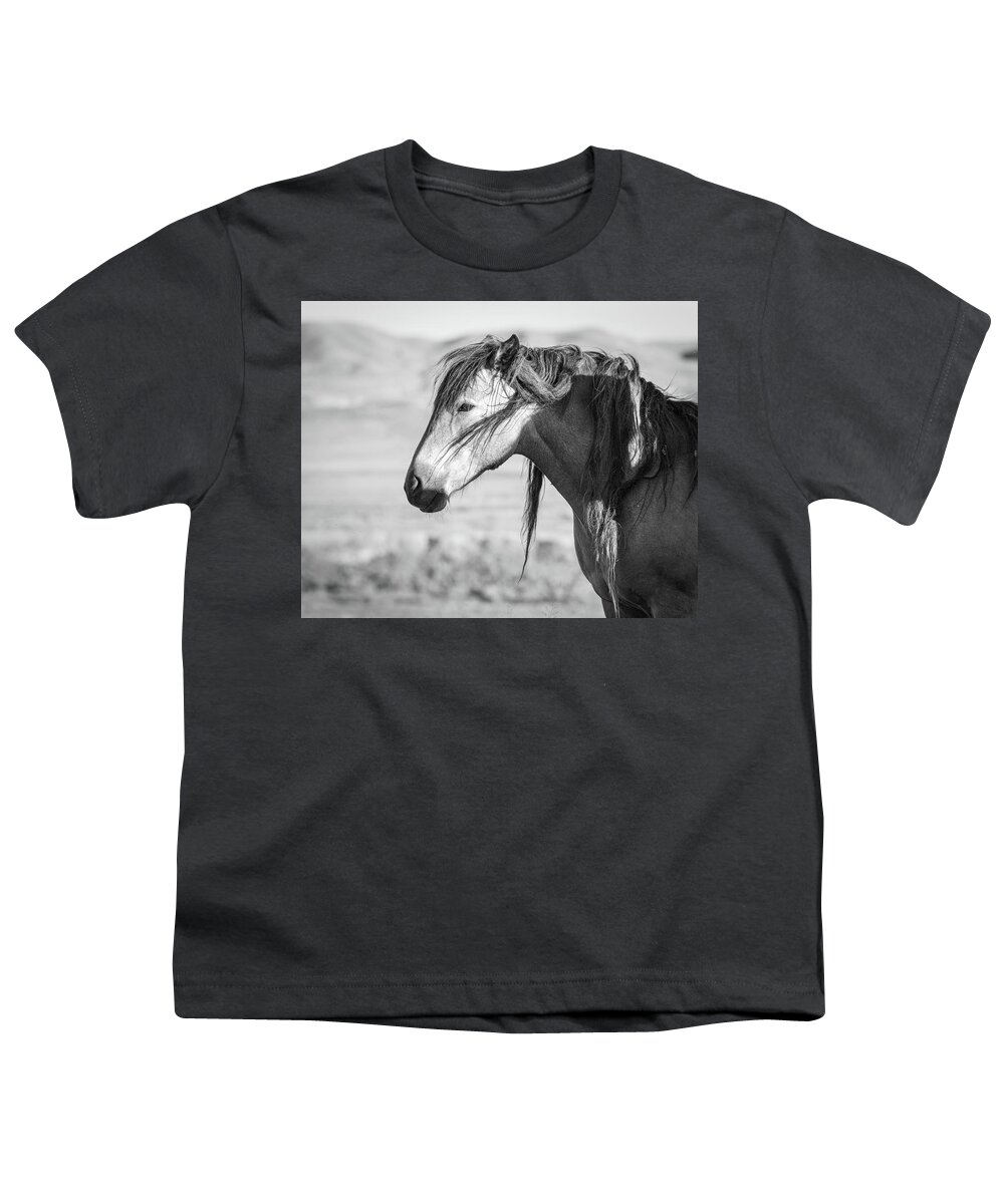 Wild Horse Youth T-Shirt featuring the photograph Wild Wind Knots by Mary Hone