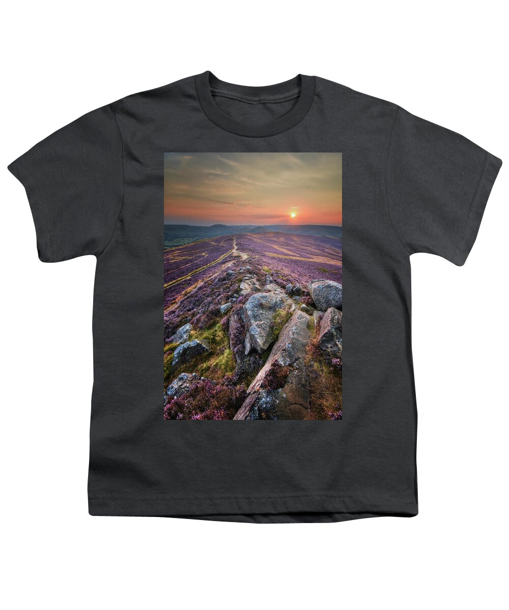 Flower Youth T-Shirt featuring the photograph Win Hill 1.0 by Yhun Suarez