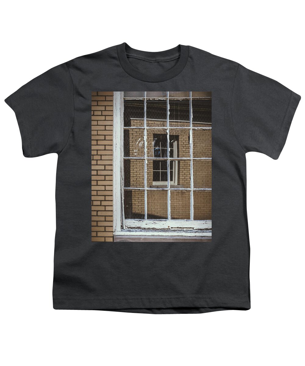 Sandy Hook Youth T-Shirt featuring the photograph window in window - Sandy Hook, NJ by Steve Stanger