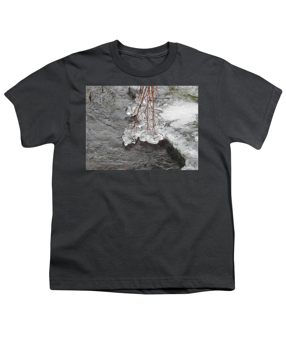 Ice Youth T-Shirt featuring the photograph Winter creek by Nicola Finch