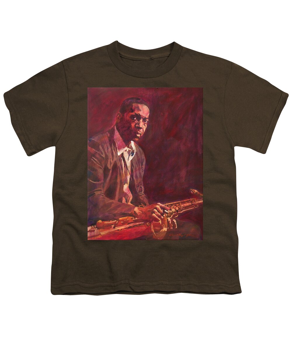 Jazz Youth T-Shirt featuring the painting A Love Supreme - Coltrane by David Lloyd Glover