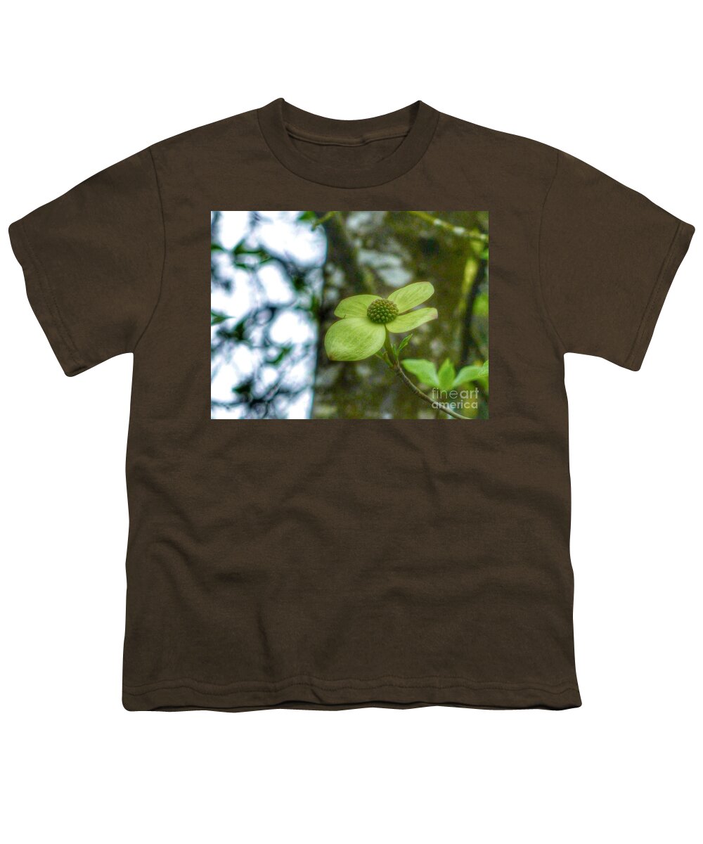 Dogwood Youth T-Shirt featuring the photograph Dogwood Lime by Susan Garren