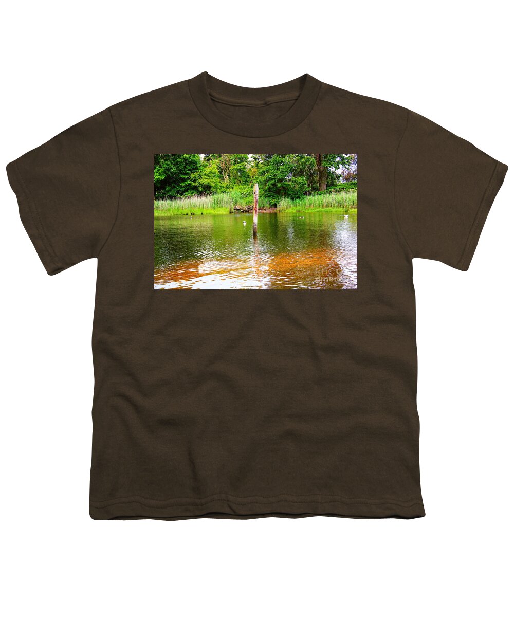 Water Youth T-Shirt featuring the photograph Old Weathered Pilling by Judy Palkimas