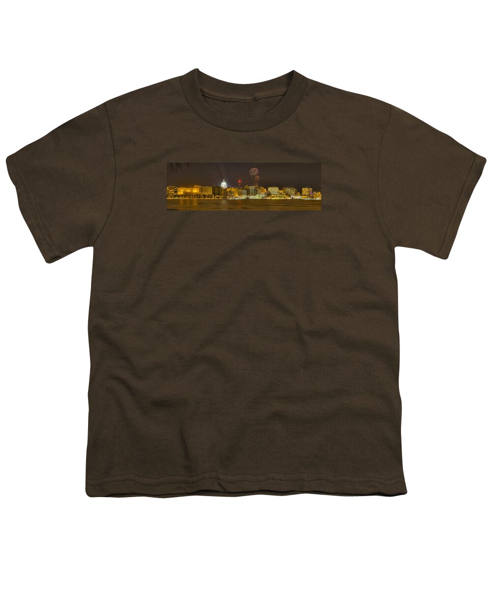 Capitol Youth T-Shirt featuring the photograph Madison New Years Eve by Steven Ralser