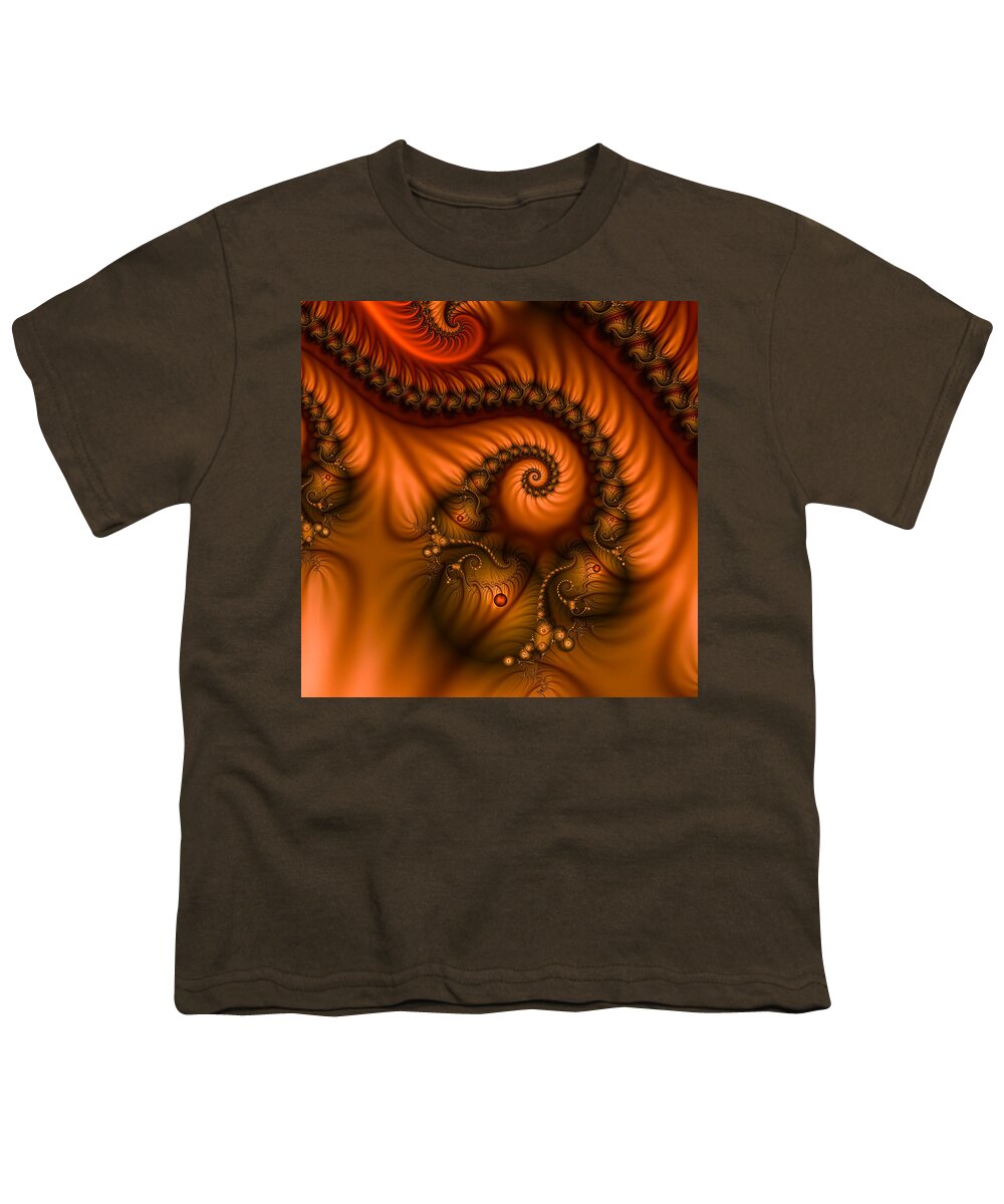 Fractal Youth T-Shirt featuring the digital art Warmth #1 by Gabiw Art