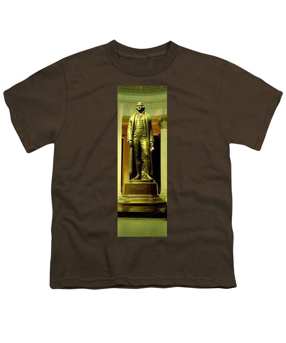 Photography Youth T-Shirt featuring the photograph Jefferson Memorial, Washington Dc #2 by Panoramic Images