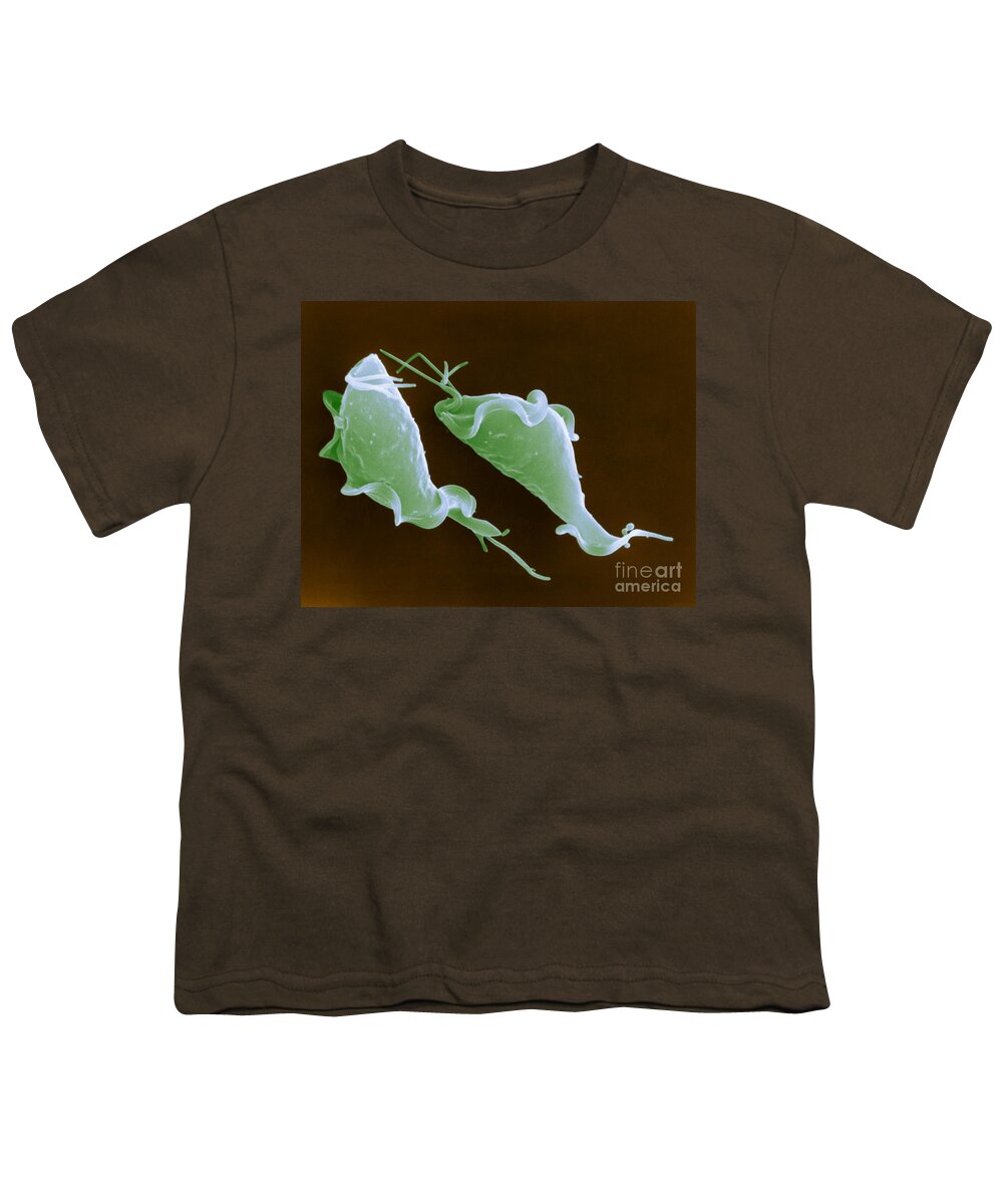 Trichomonas Vaginalis Youth T-Shirt featuring the photograph Trichomonas Vaginalis #7 by David M. Phillips / The Population Council