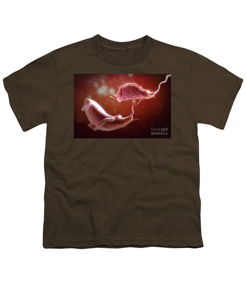 Sexually Transmitted Infection Youth T-Shirt featuring the photograph Trichomonas Vaginalis #8 by Science Picture Co