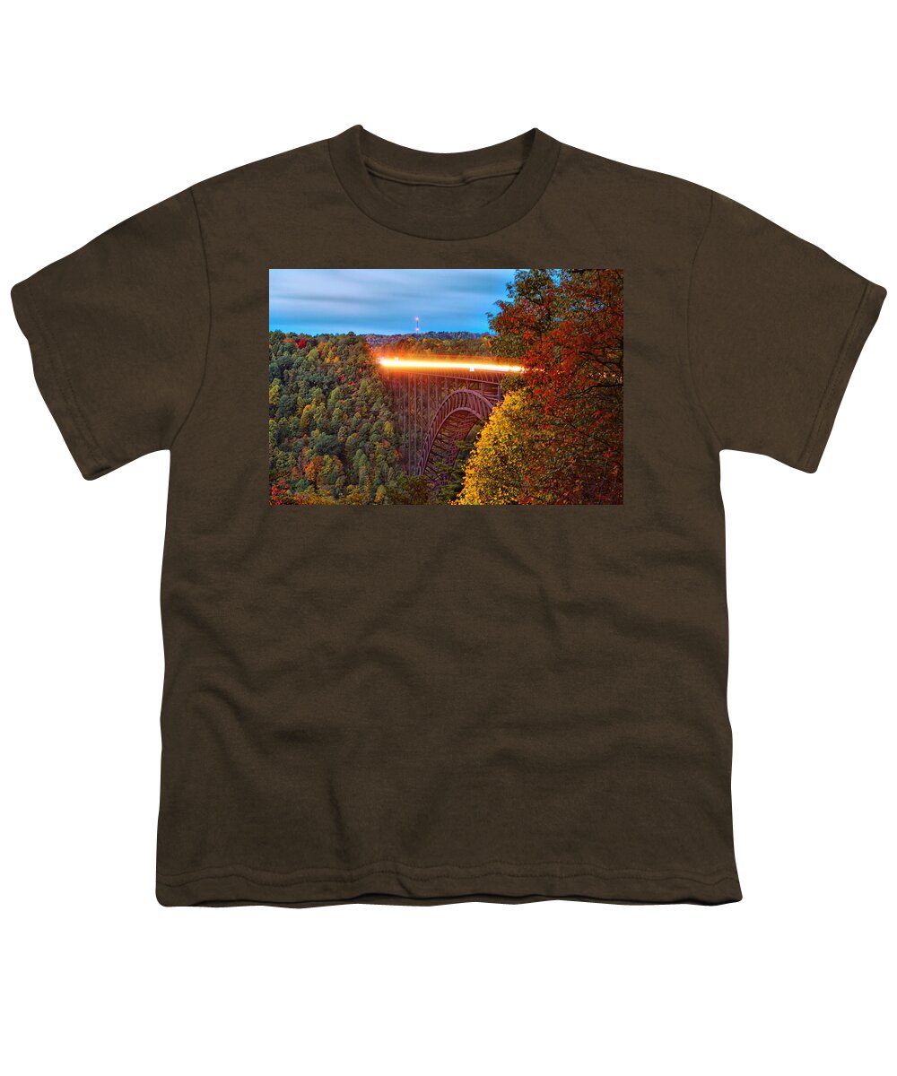 New River Gorge Bridge Youth T-Shirt featuring the photograph New River Gorge Bridge #16 by Mary Almond