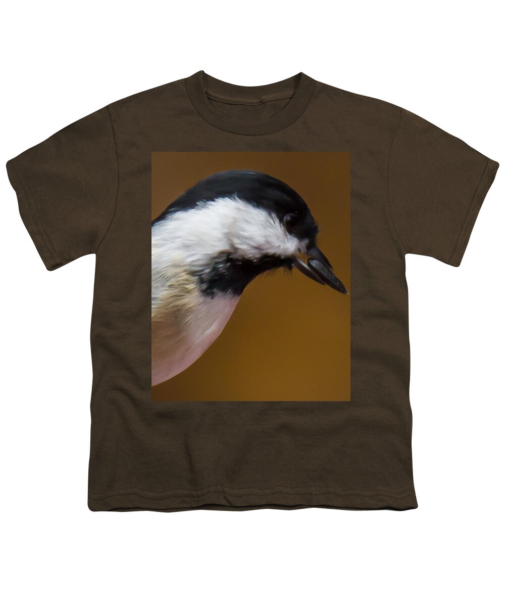 Chickadee Youth T-Shirt featuring the photograph All I need is one by Robert L Jackson