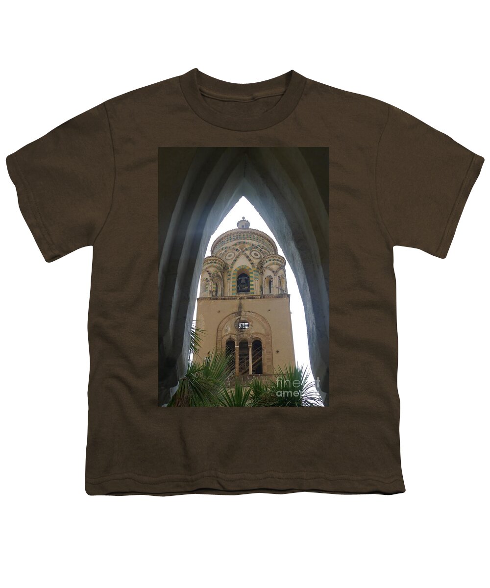 Amafli Church Youth T-Shirt featuring the photograph Amalfi - Church by Nora Boghossian