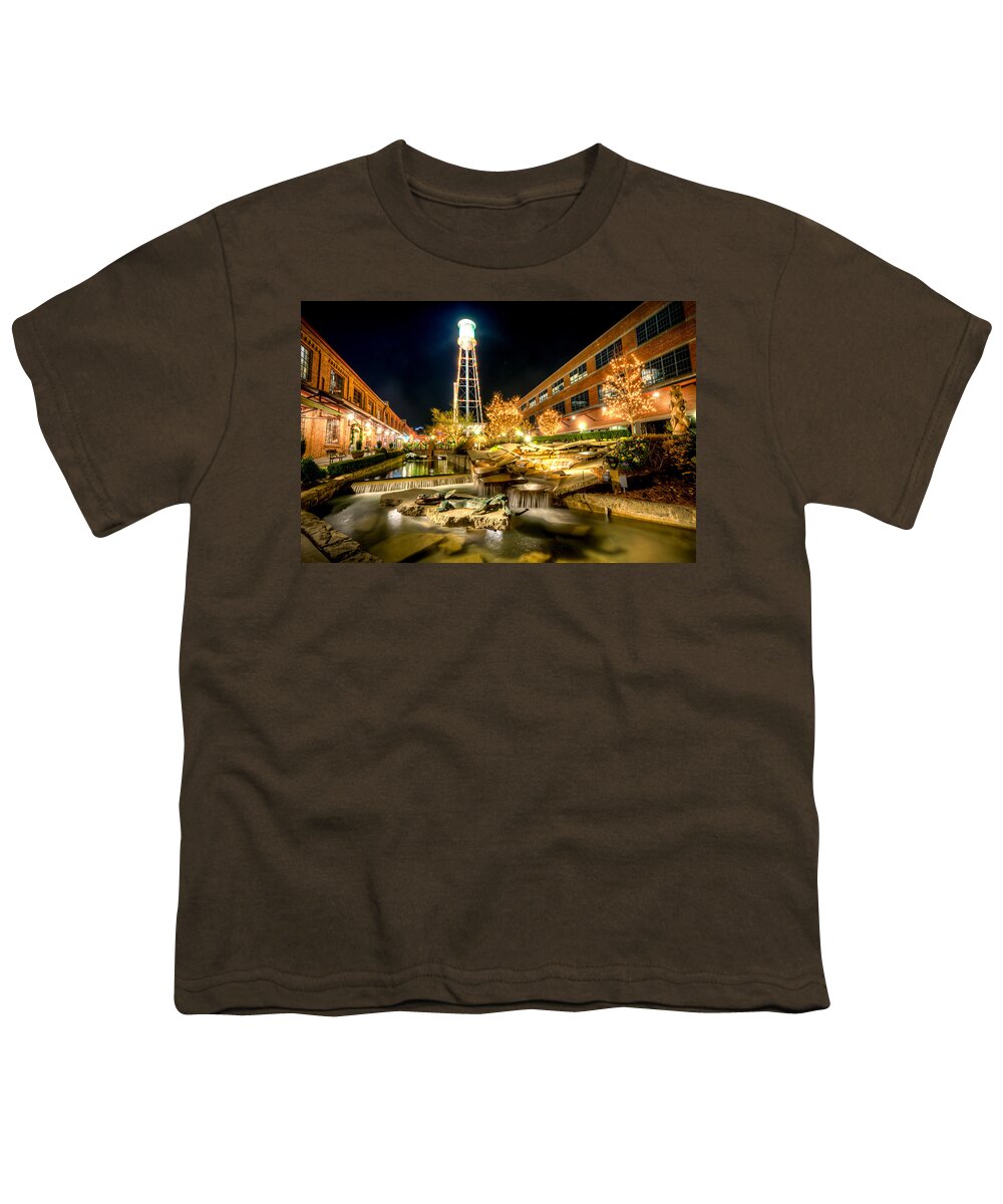 Christmas Youth T-Shirt featuring the photograph American Tobacco Campus by Anthony Doudt