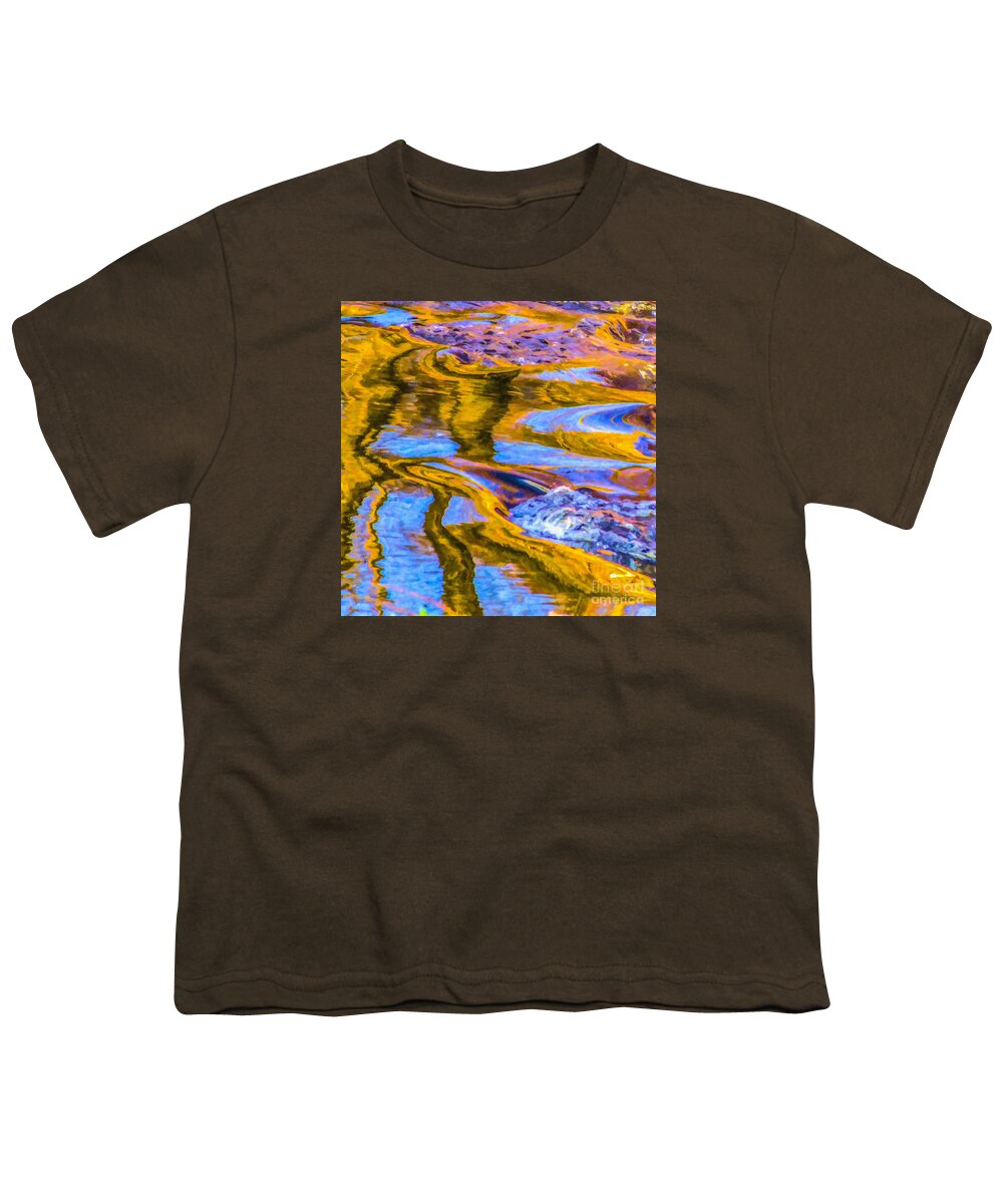 Reflections Youth T-Shirt featuring the photograph Autumnal Reflections by Liz Leyden