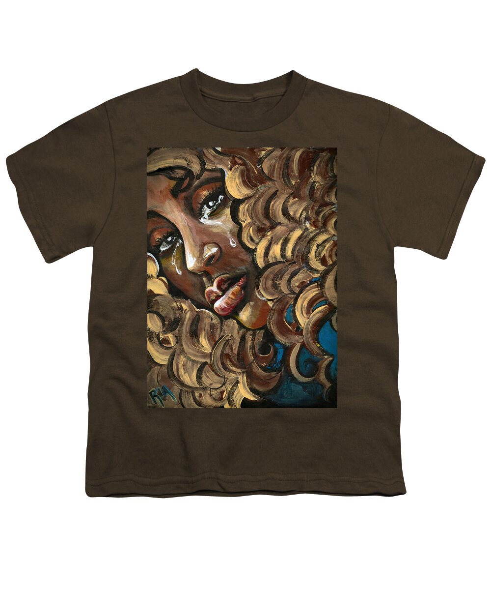 Sad Youth T-Shirt featuring the photograph Big GIRLS DONT Cry by Artist RiA