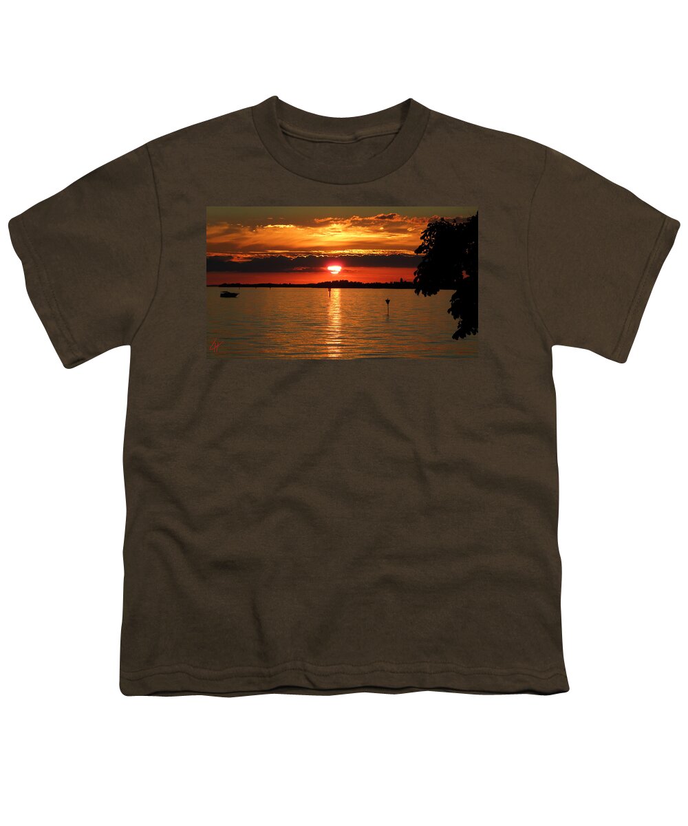 Colette Youth T-Shirt featuring the photograph Bodensee Island Sunset by Colette V Hera Guggenheim
