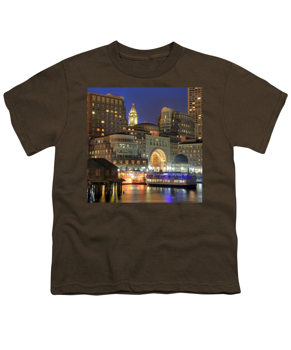 Boston Youth T-Shirt featuring the photograph Boston Harbor Party by Joann Vitali