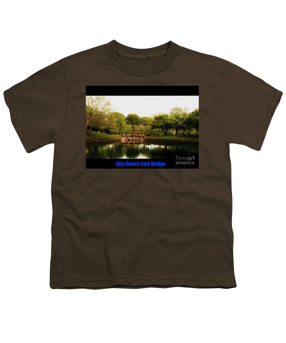  Youth T-Shirt featuring the photograph City Centre Park Bridge by Kelly Awad