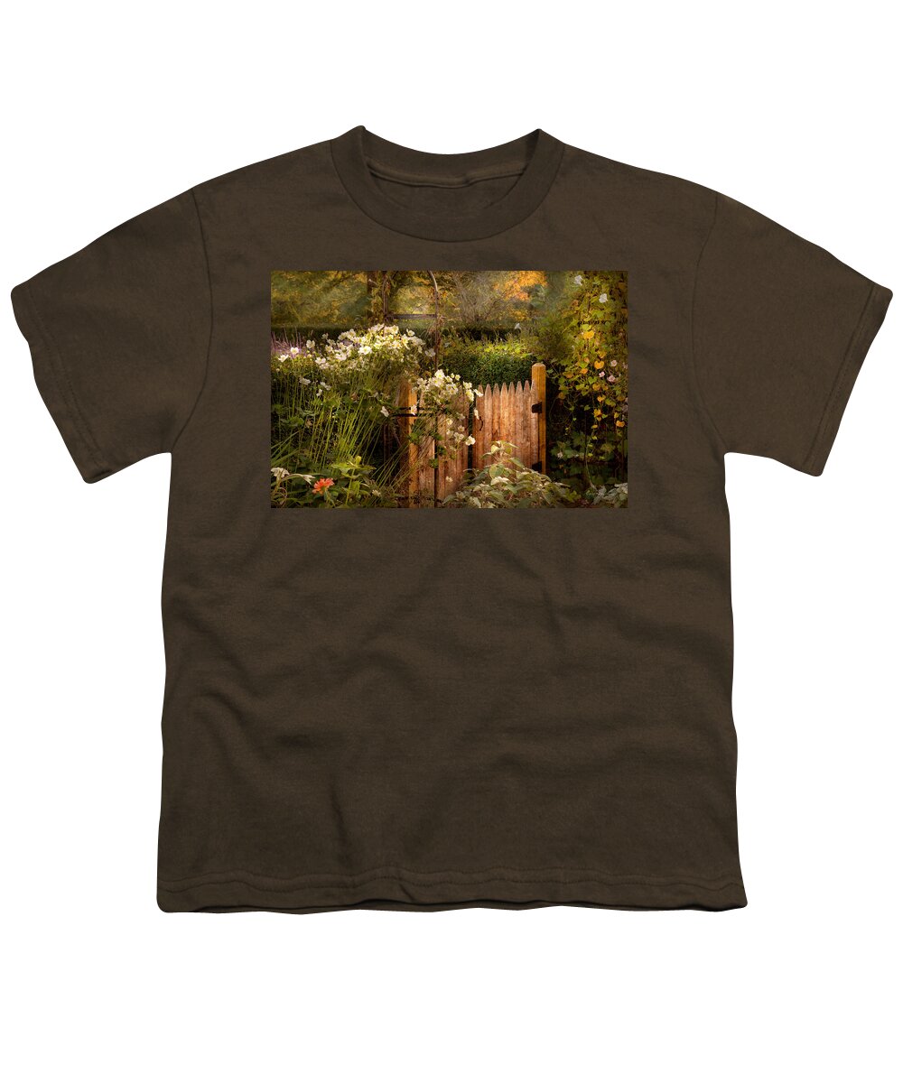 Country Youth T-Shirt featuring the photograph Country - Country autumn garden by Mike Savad