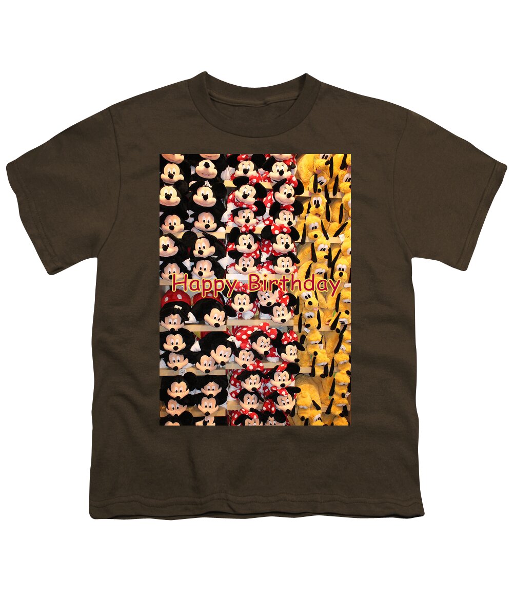 Greetings Cards Youth T-Shirt featuring the photograph Disney Cuddlies by David Nicholls