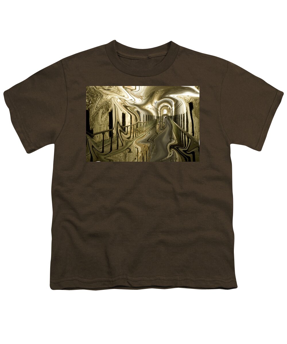 Eastern State Penitentiary Youth T-Shirt featuring the photograph Escape from Cell Block Seven by Paul W Faust - Impressions of Light