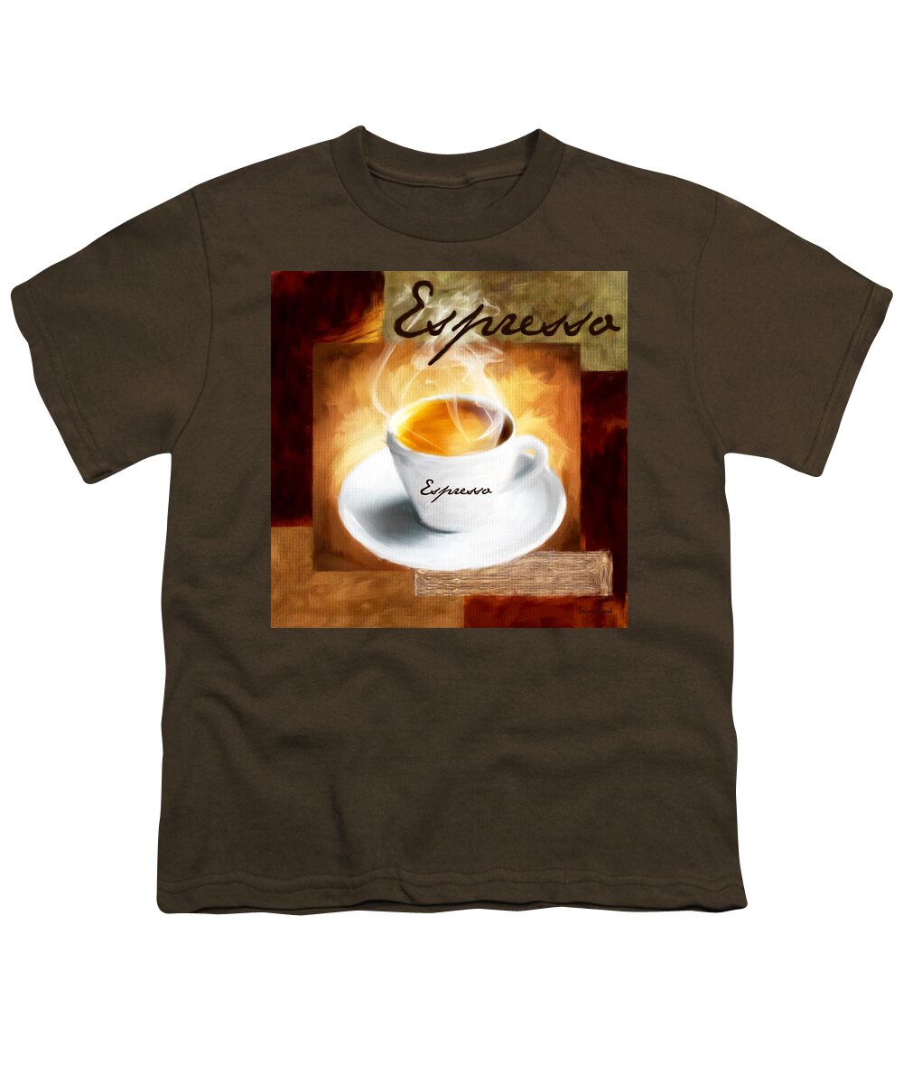 Coffee Youth T-Shirt featuring the digital art Espresso Lover by Lourry Legarde