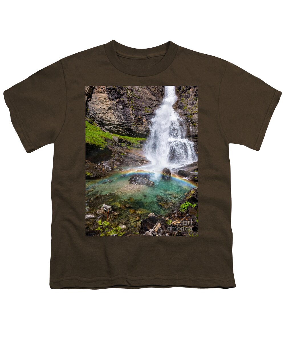 Environment Youth T-Shirt featuring the photograph Fall and rainbow by Silvia Ganora