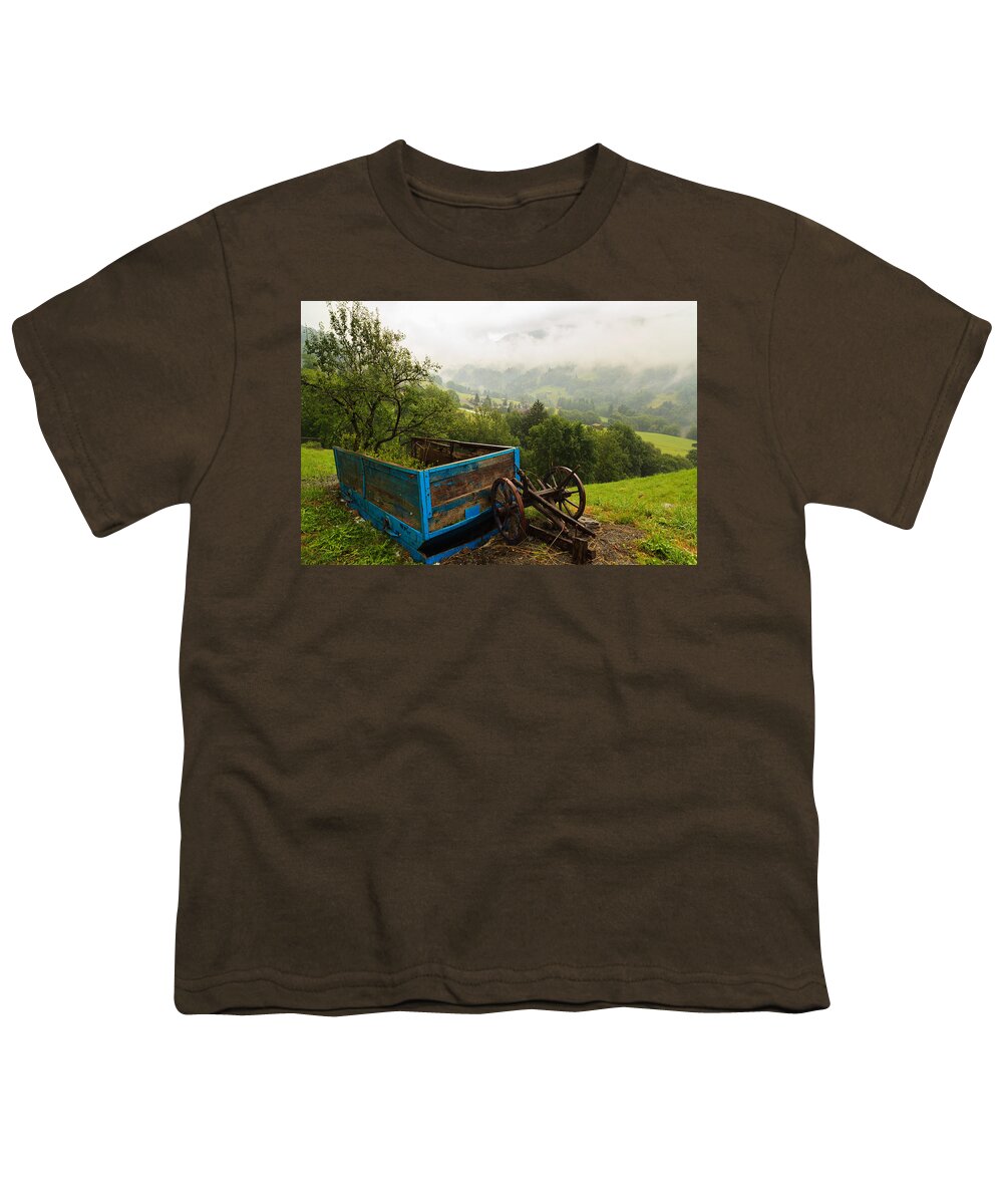 Bavarian Youth T-Shirt featuring the photograph Farm Carriage by Raul Rodriguez