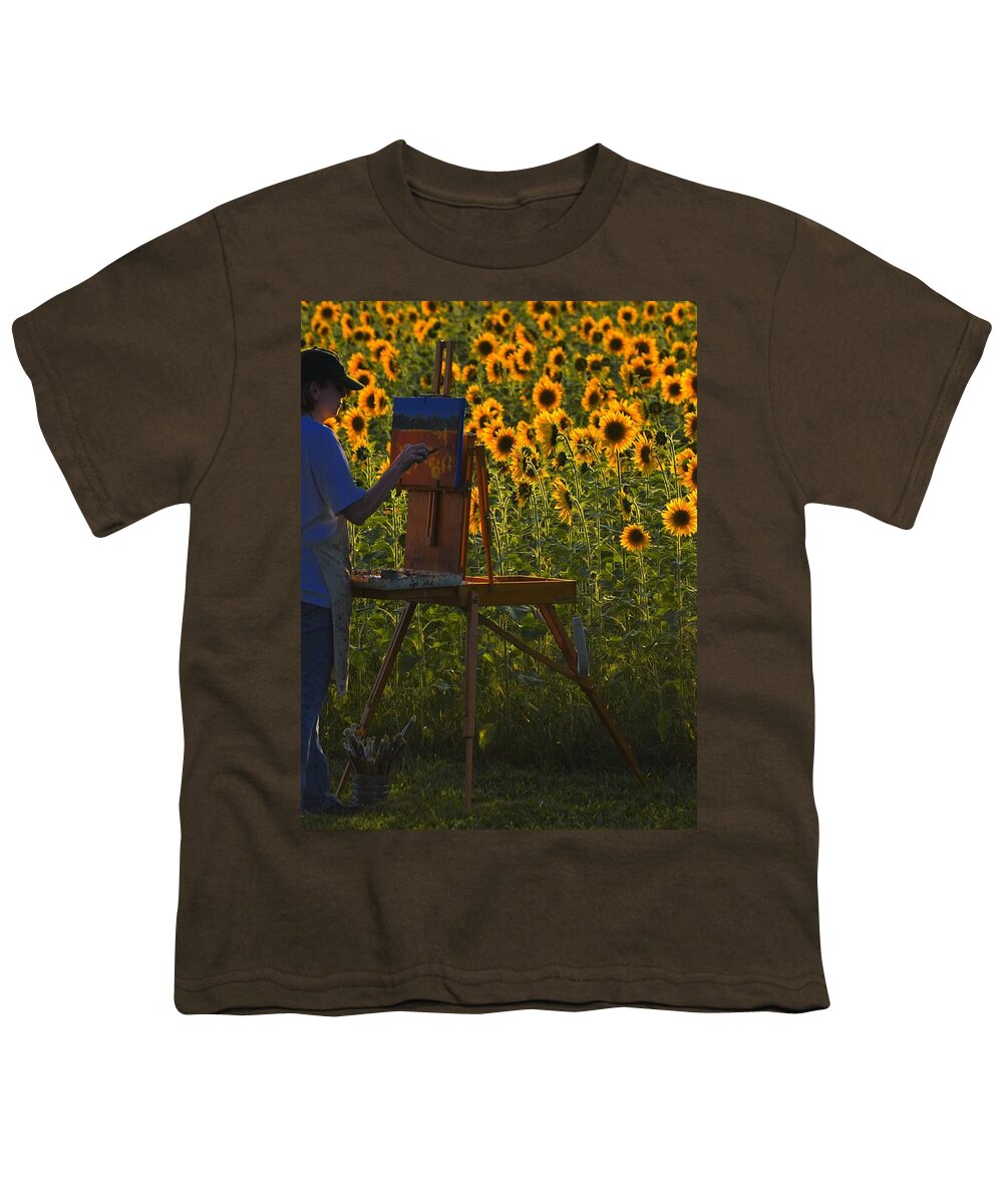 Nature Youth T-Shirt featuring the photograph Field of Smiles by Robert McCubbin
