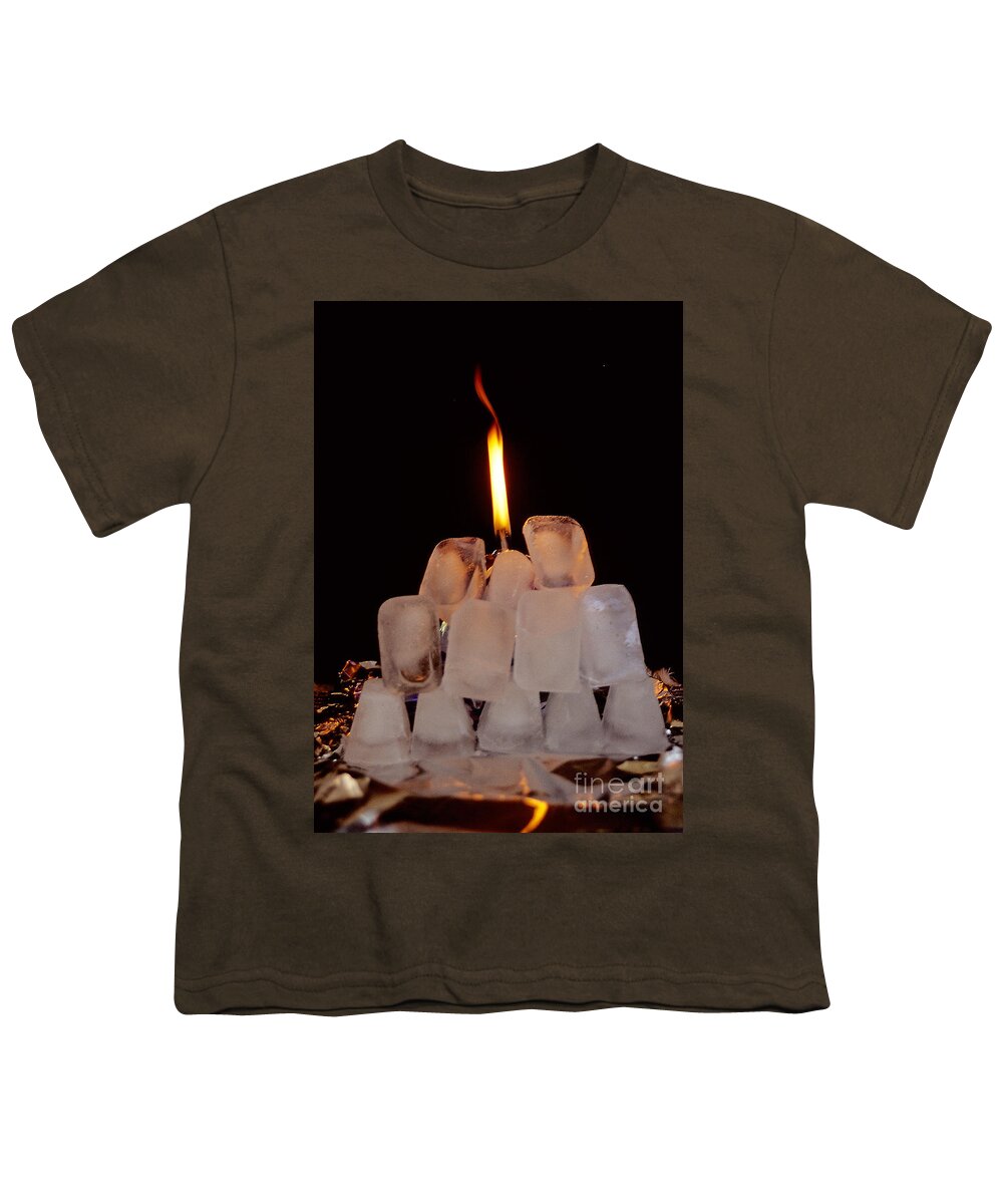 Ice Youth T-Shirt featuring the photograph Fire and Ice by Sharon Elliott
