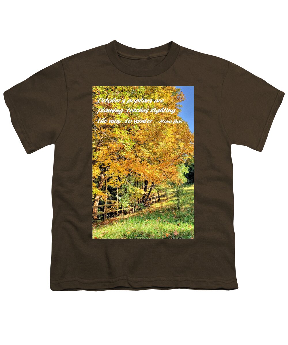 6447 Youth T-Shirt featuring the photograph Flaming Torches by Gordon Elwell