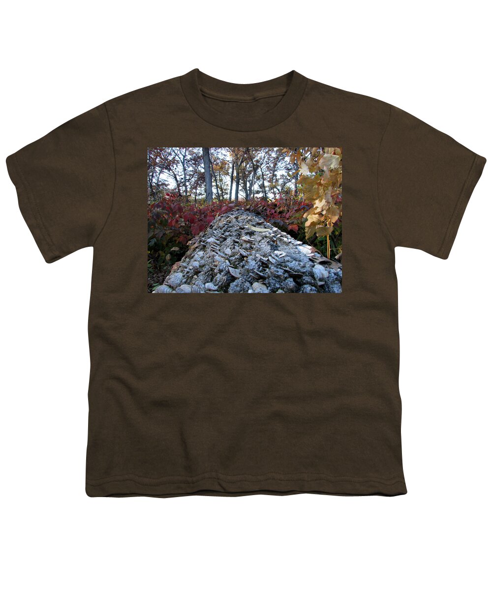 Fungus Youth T-Shirt featuring the photograph Fungi Tree by Kimberly Mackowski