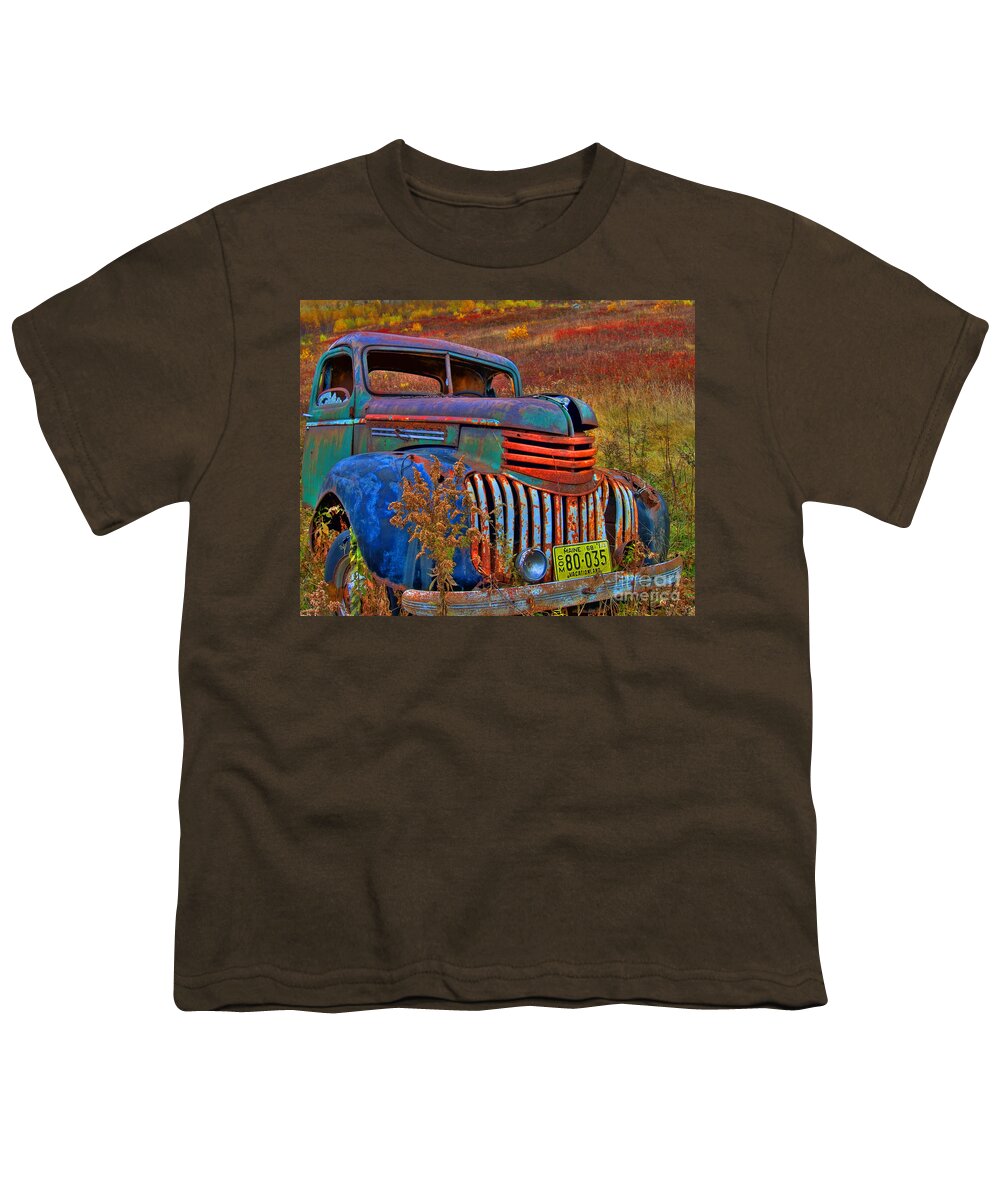 Rusted Youth T-Shirt featuring the photograph Ghost Truck by Alana Ranney