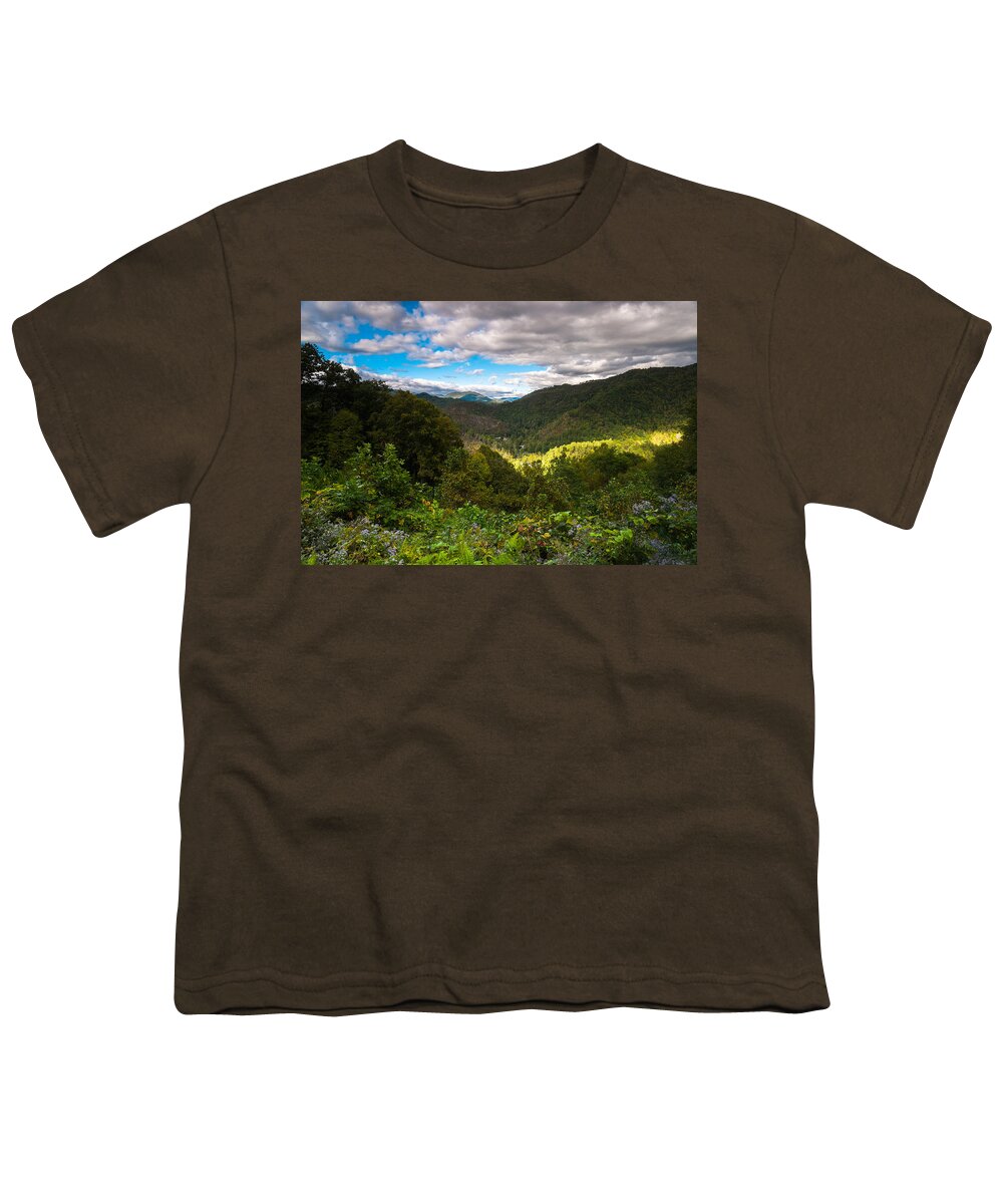 Blue Ridge Parkway Youth T-Shirt featuring the photograph Great Smoky Mountains by Raul Rodriguez