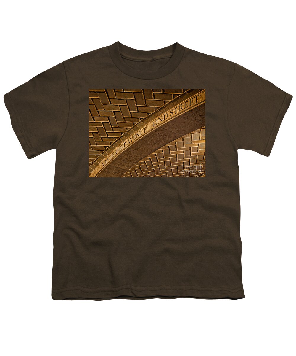 Grand Central Terminal Youth T-Shirt featuring the photograph Guastavino Tile Ceiling by Jerry Fornarotto