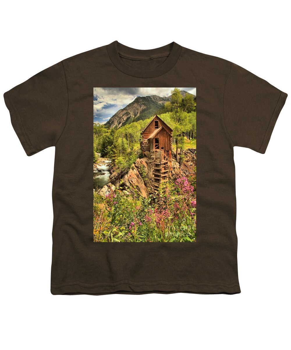 Crystal Colorado Youth T-Shirt featuring the photograph Historic Crystal Colorado by Adam Jewell