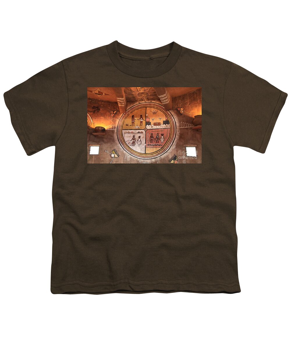 Grand Canyon National Park Youth T-Shirt featuring the photograph Hopi Art by Adam Jewell