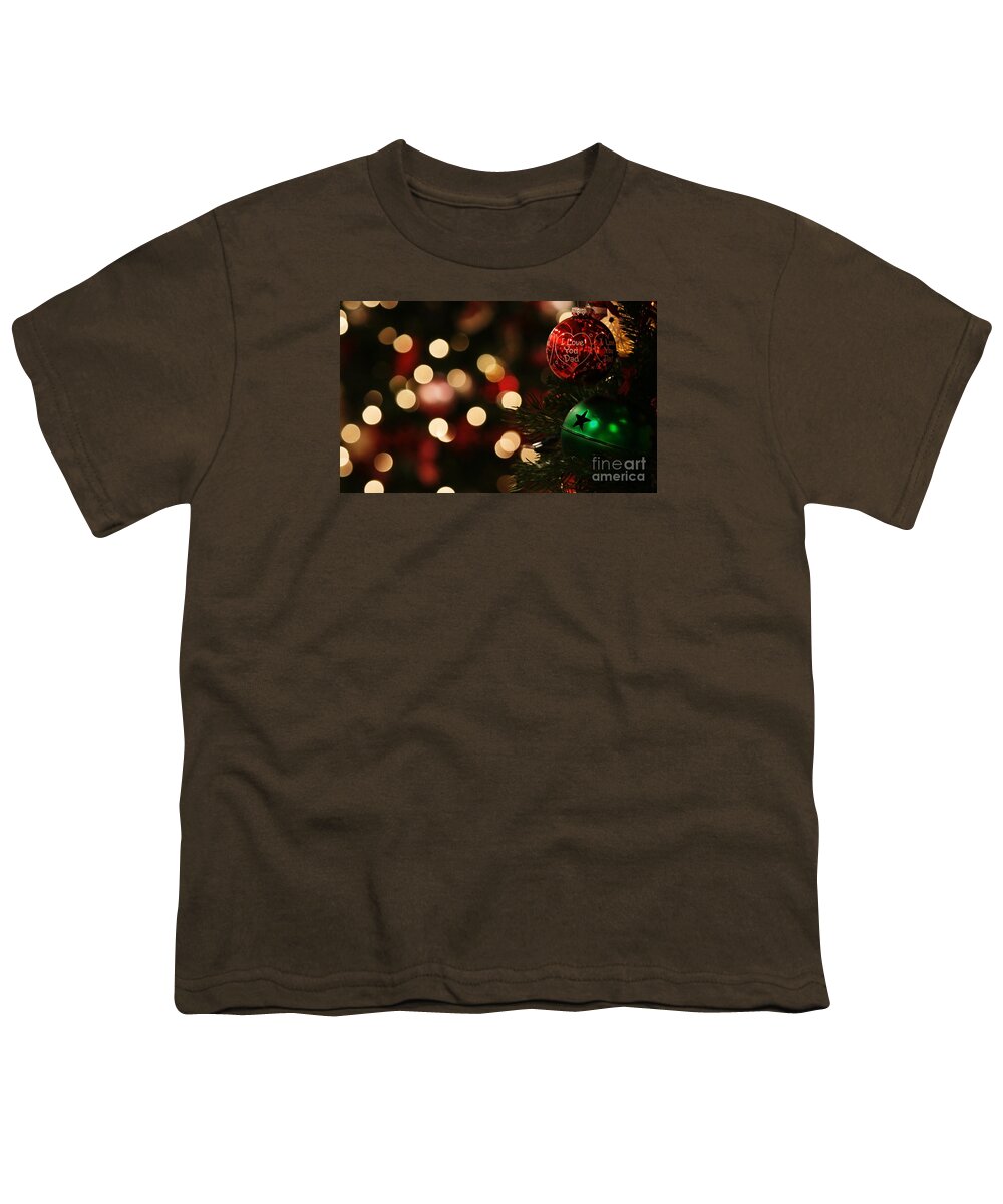 Christmas Youth T-Shirt featuring the photograph Hugs And Kisses by Linda Shafer