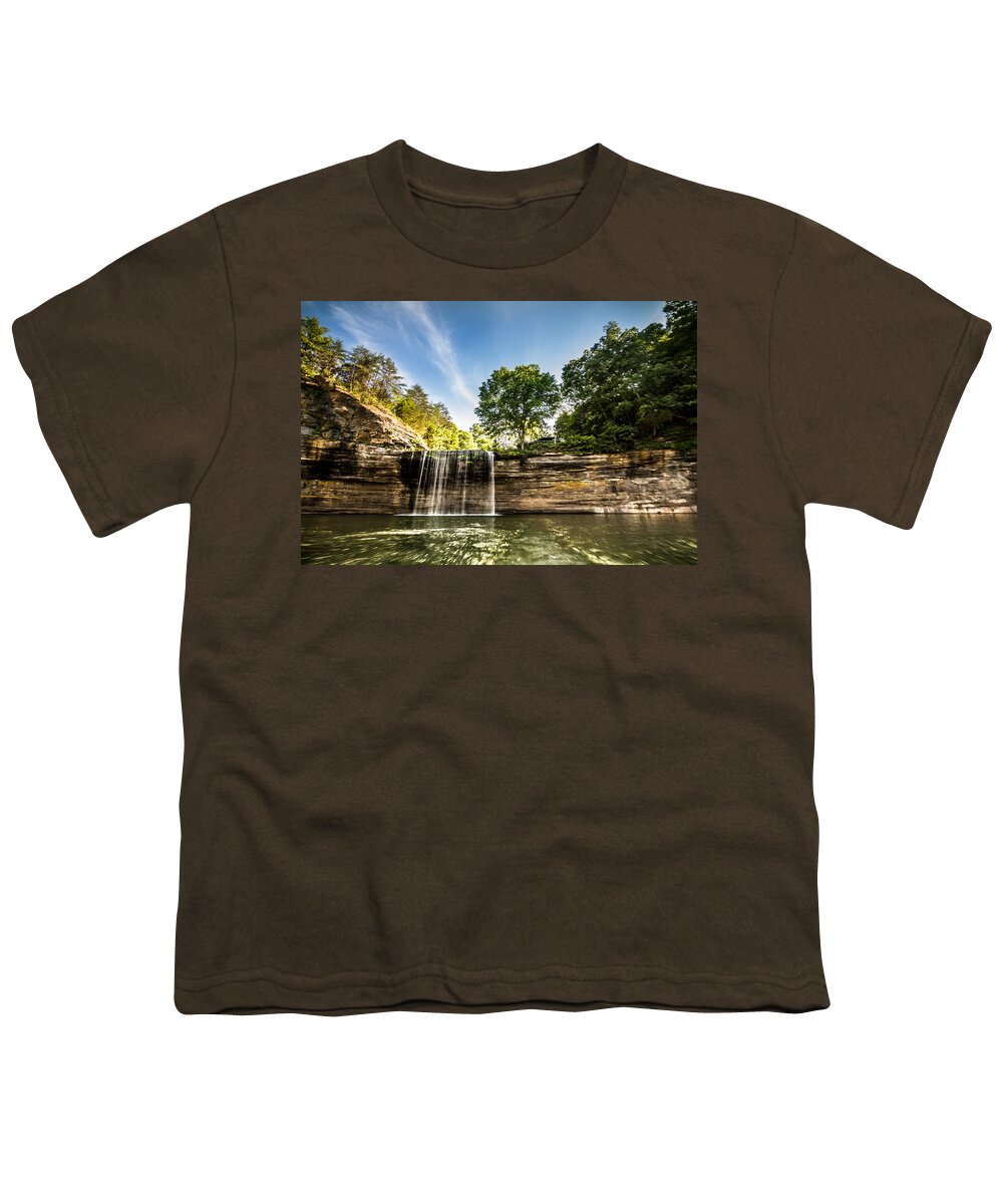 76 Falls Youth T-Shirt featuring the photograph Kentucky - 76 Falls by Ron Pate