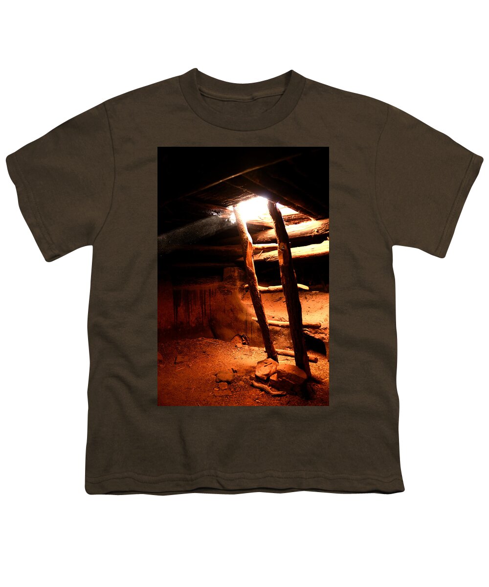 Kiva Youth T-Shirt featuring the photograph Kiva Ladder by Tranquil Light Photography