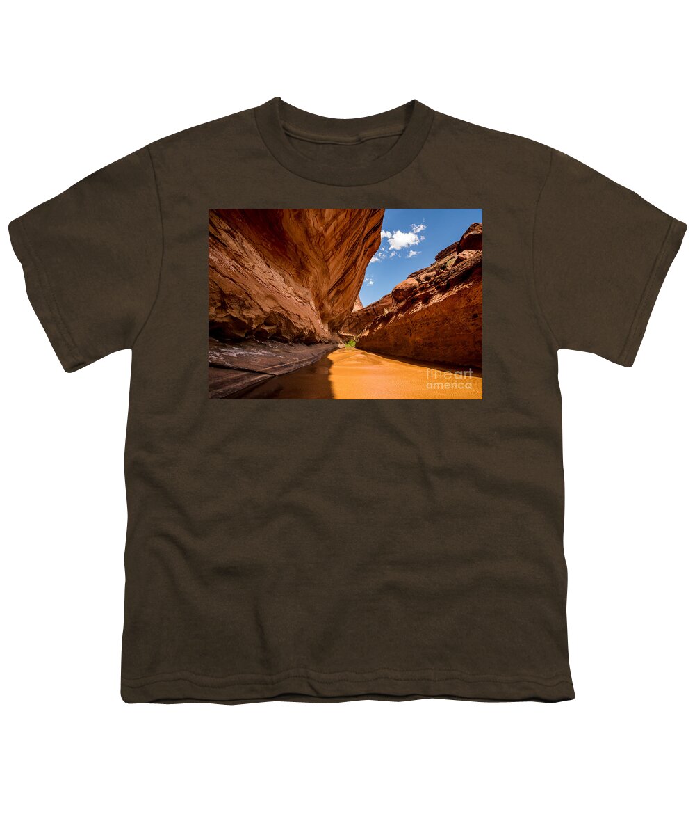 Coyote Gulch Youth T-Shirt featuring the photograph Lower Coyote Gulch - Utah by Gary Whitton
