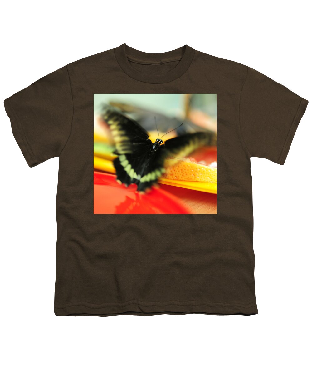 Butterfly Youth T-Shirt featuring the photograph Madame Butterfly. Impressionism by Jenny Rainbow