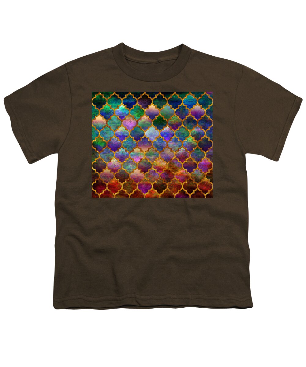 Moorish Youth T-Shirt featuring the digital art Moorish mosaic by Lilia D