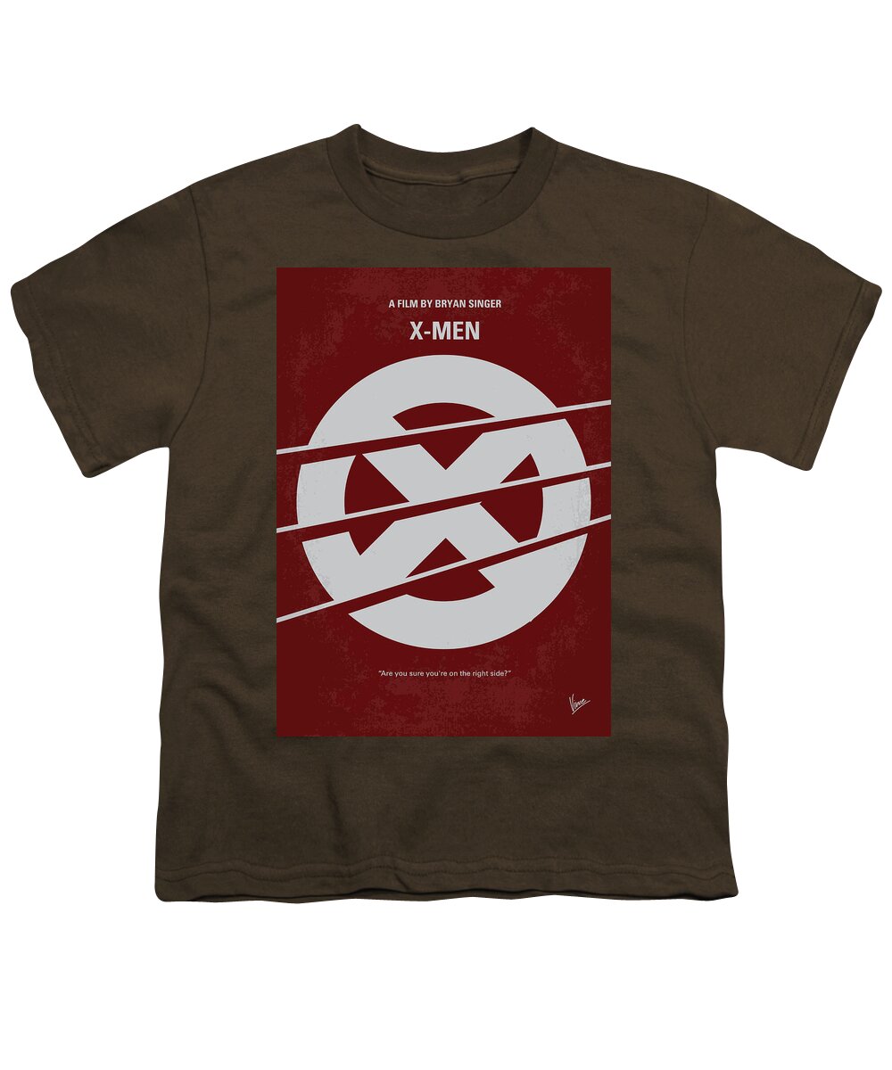 Xmen Youth T-Shirt featuring the digital art No123 My Xmen minimal movie poster by Chungkong Art
